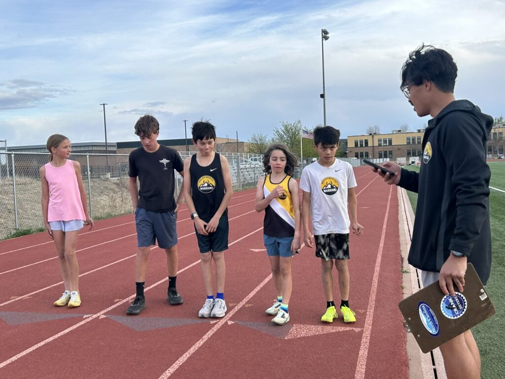 Coach Aaron with boys